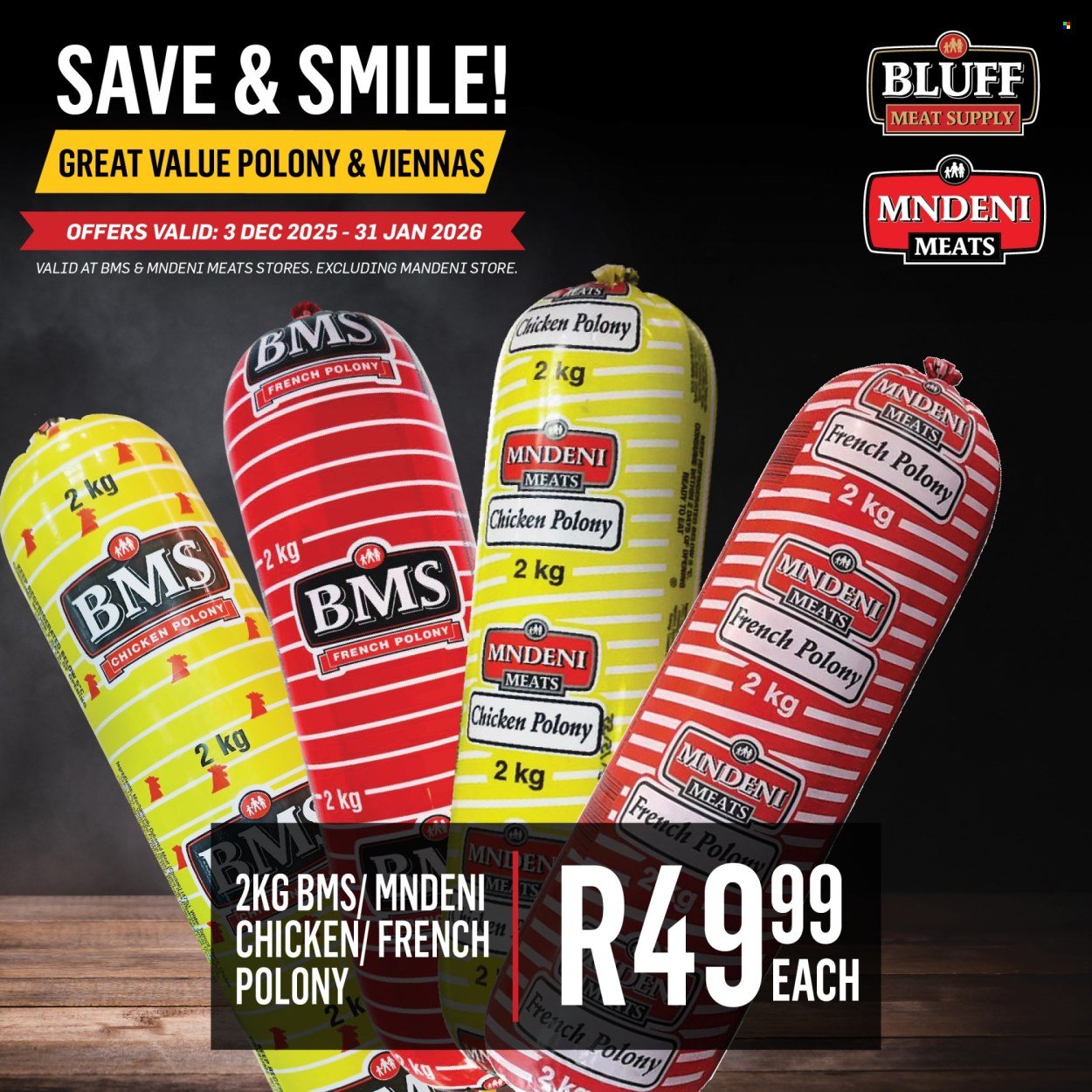BLUFF MEAT SUPPLY specials - From Wednesday 3 Dec 2025 (2025-12-03 - 2026-01-31) | 2