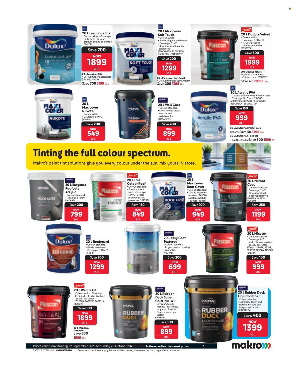 MAKRO specials - From Monday 22 Sept 2025 (2025-09-22 - 2025-10-25) | 3