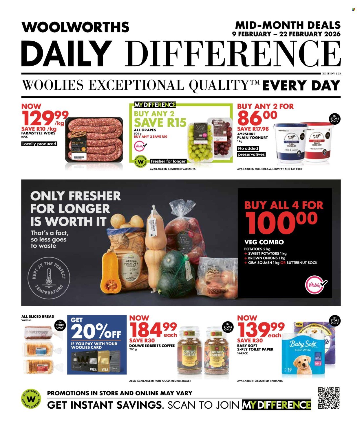 WOOLWORTHS specials - Daily Difference (2026-02-09 - 2026-02-22) | 1