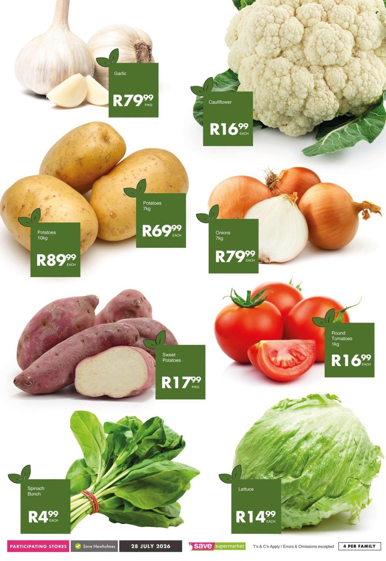 SAVE specials - From Tuesday 28 Jul 2026