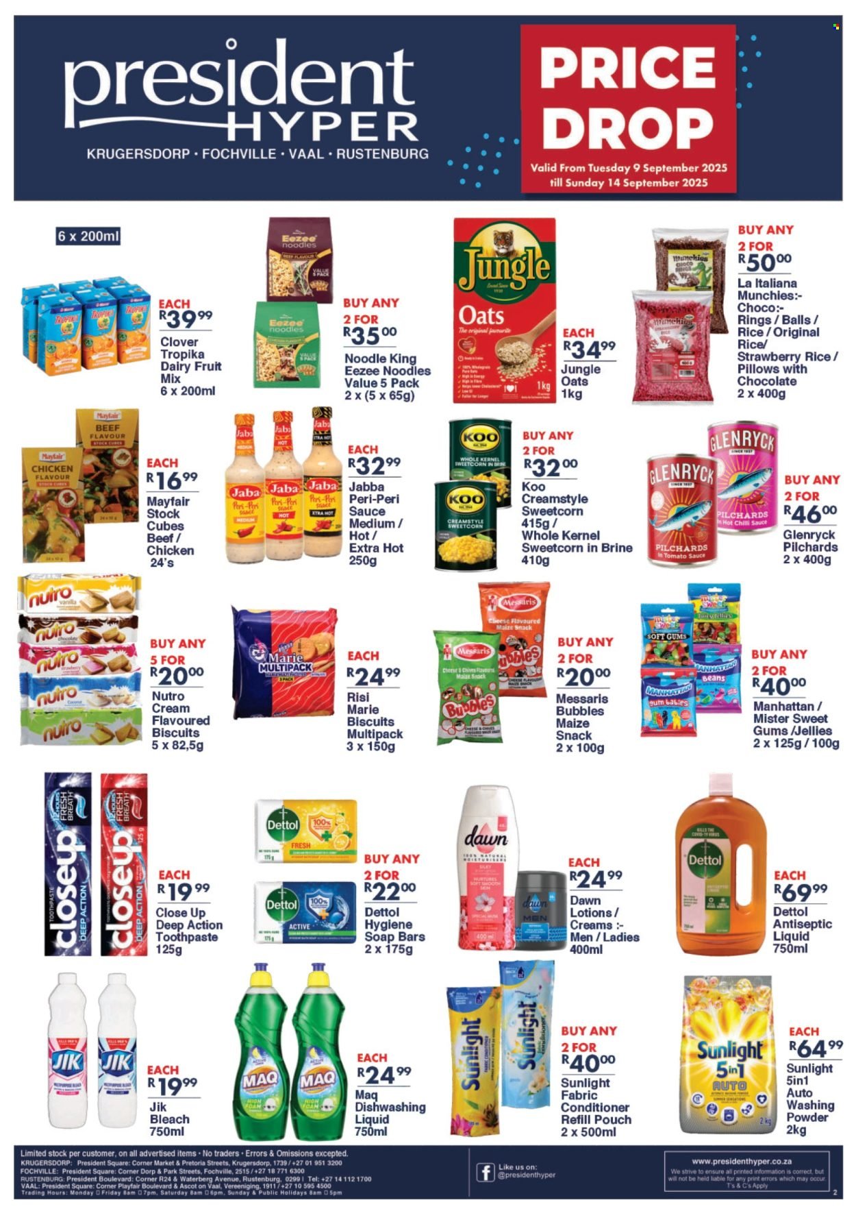PRESIDENT HYPER specials - Price Drop Specials (2025-09-09 - 2025-09-14) | 2