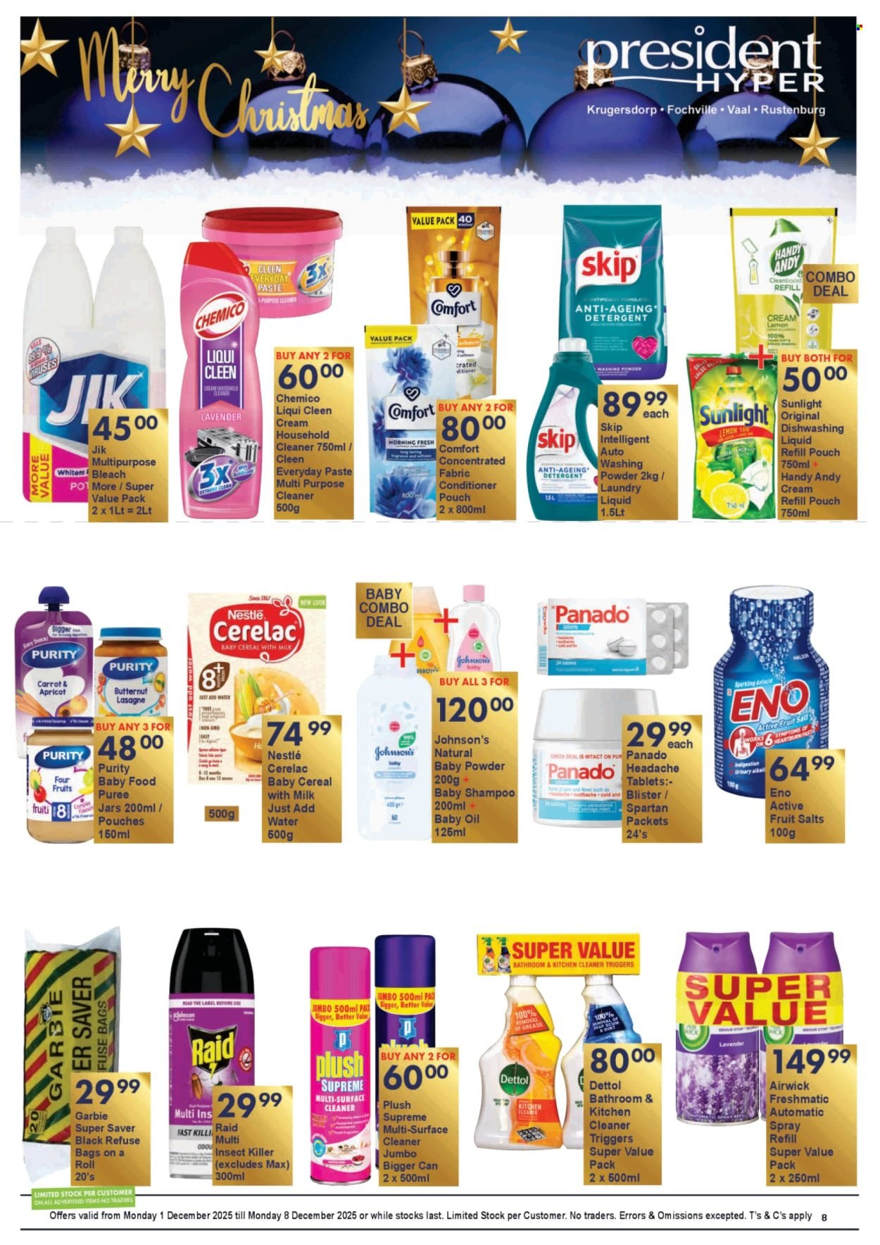 PRESIDENT HYPER specials - Christmas sale (2025-12-01 - 2025-12-08) | 8