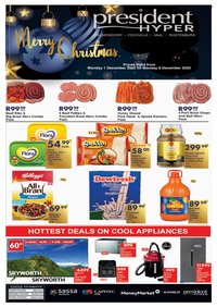 PRESIDENT HYPER specials - Christmas sale (2025-12-01 - 2025-12-08)