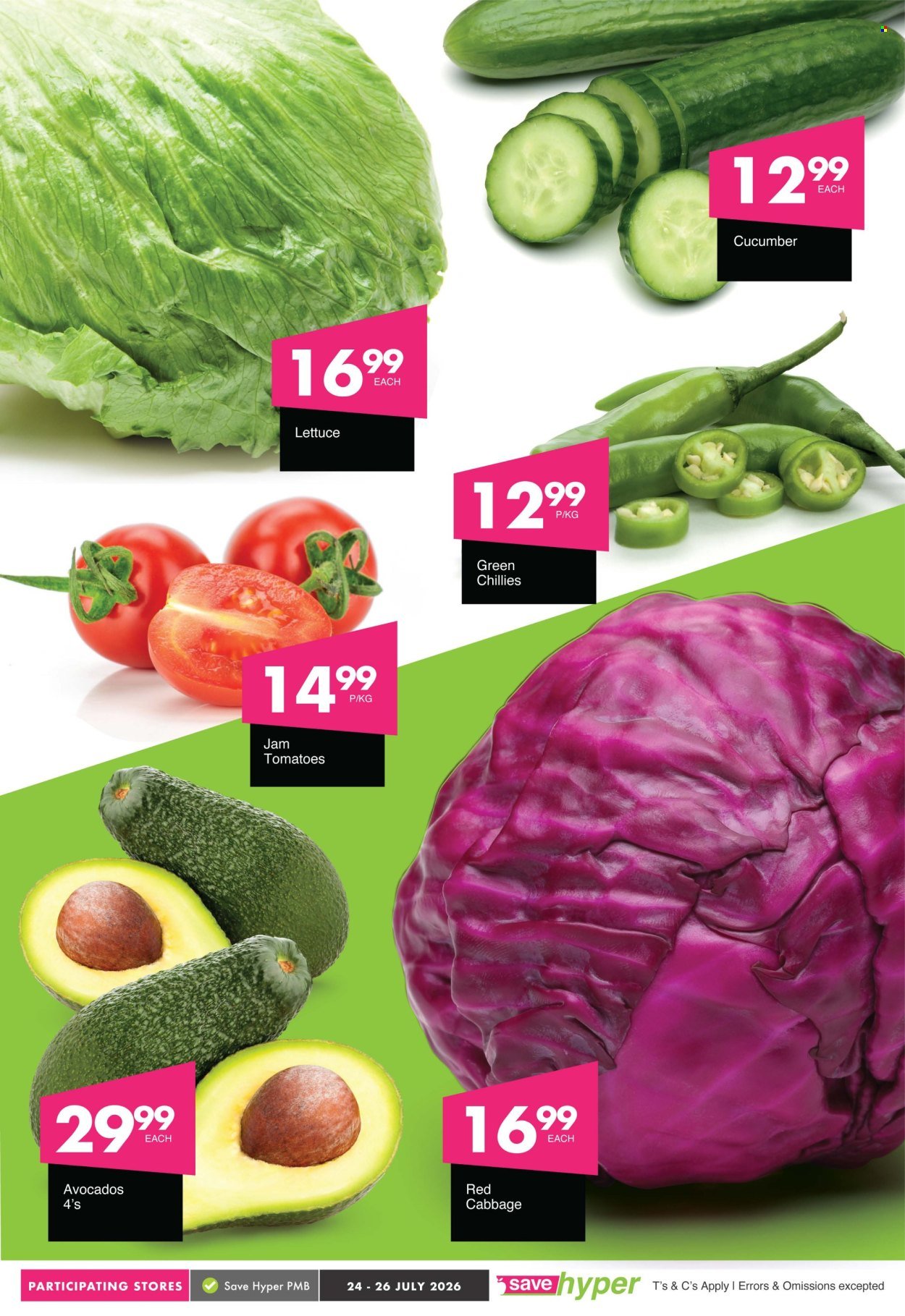 SAVE specials - From Friday 24 Jul 2026