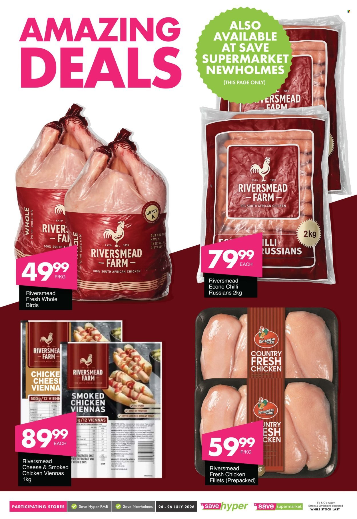 SAVE specials - From Friday 24 Jul 2026