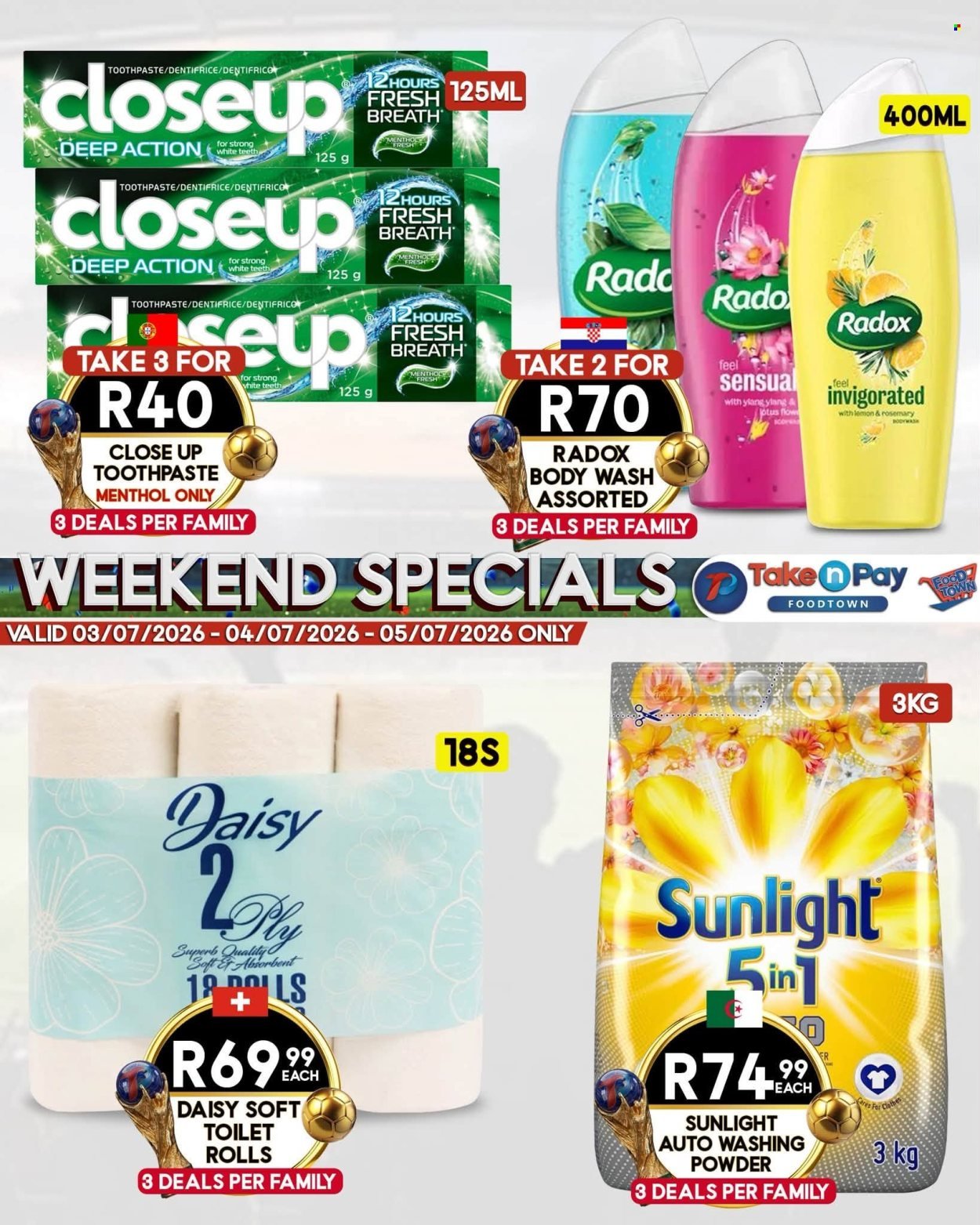 TAKE N PAY specials - From Friday 3 Jul 2026
