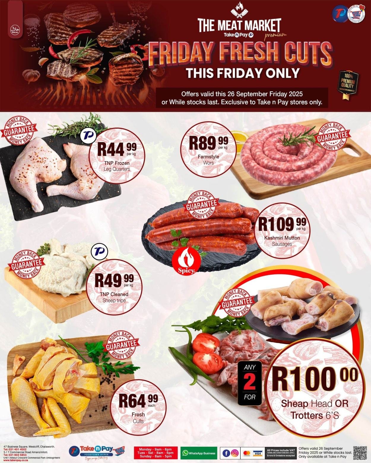 TAKE N PAY specials - From Friday 26 Sept 2025 (2025-09-26 - 2025-09-26) | 4