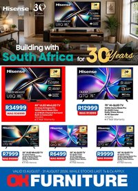 OK FURNITURE specials - From Thursday 13 Aug 2026