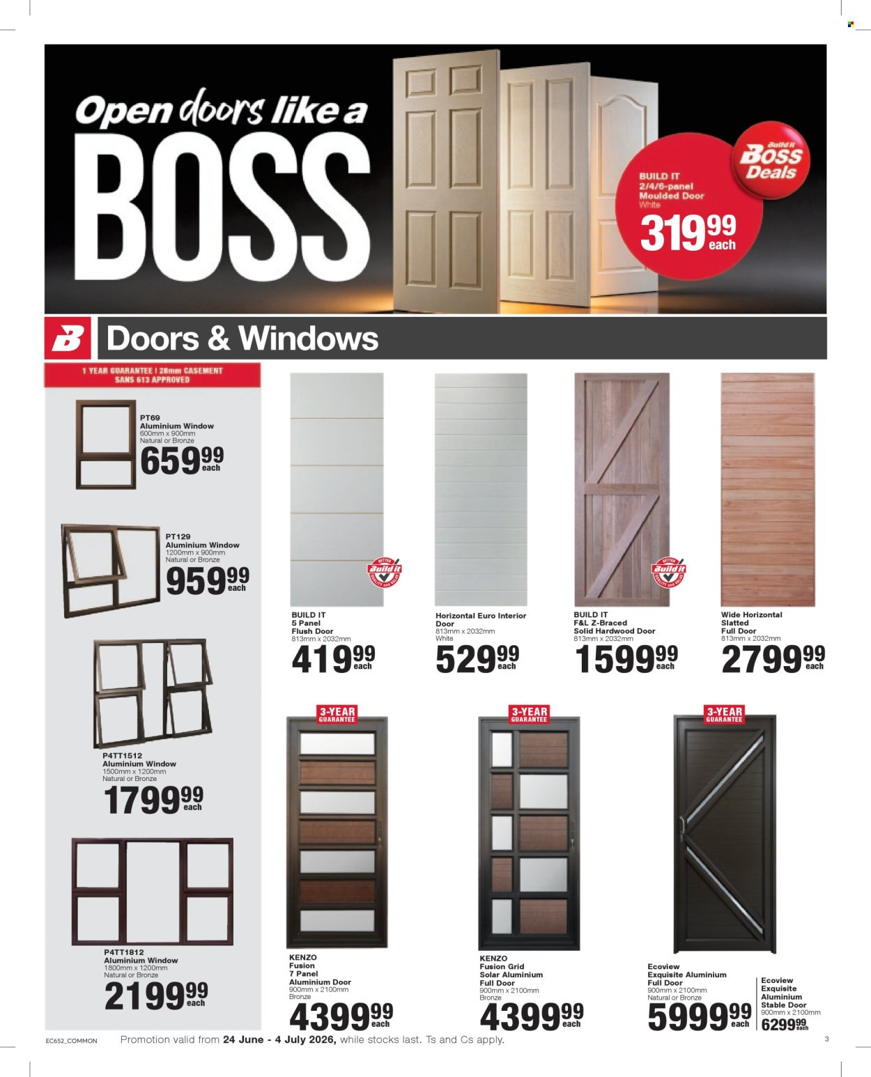 BUILD IT specials - From Wednesday 24 Jun 2026