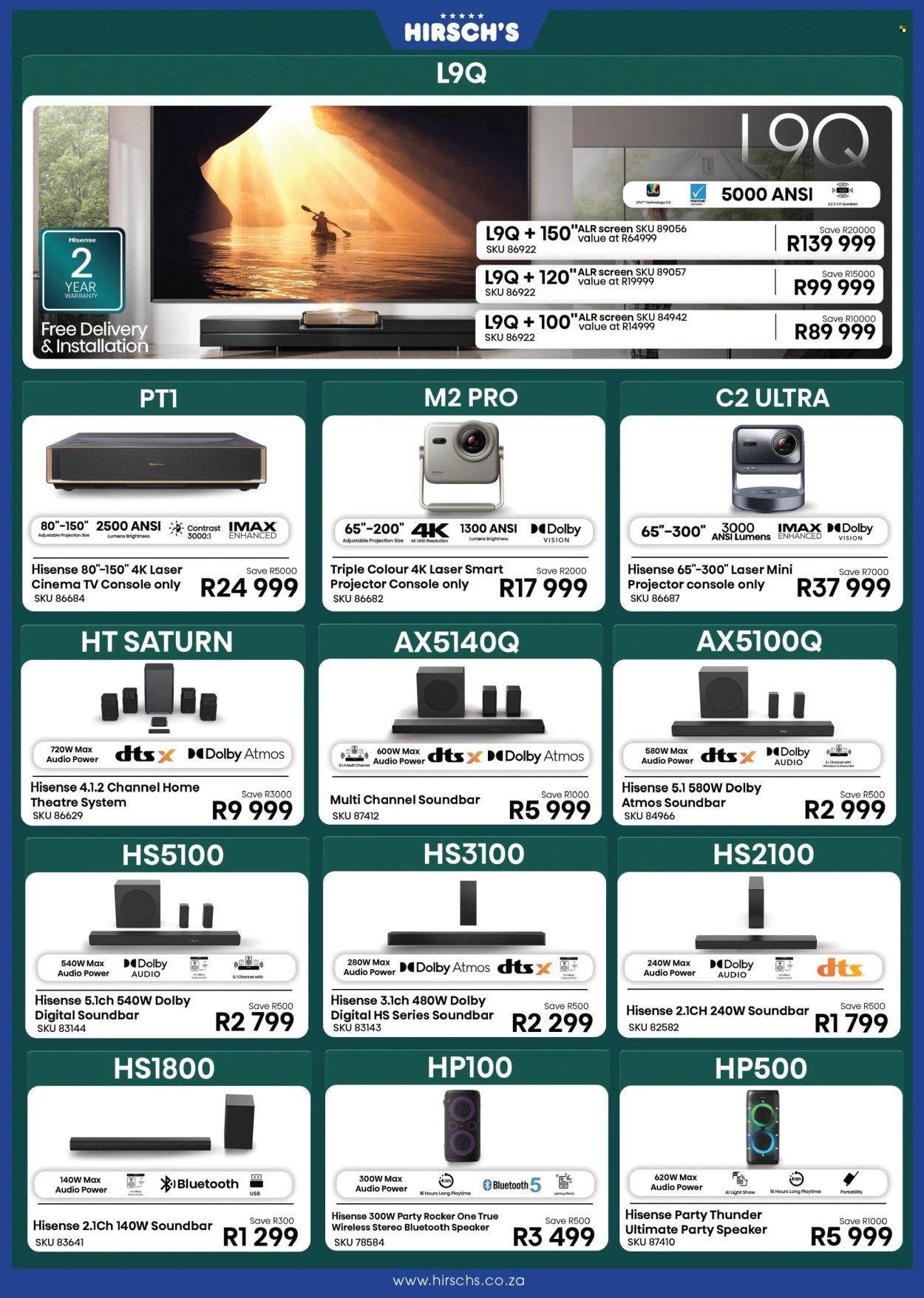 HIRSCH'S specials - August 2026