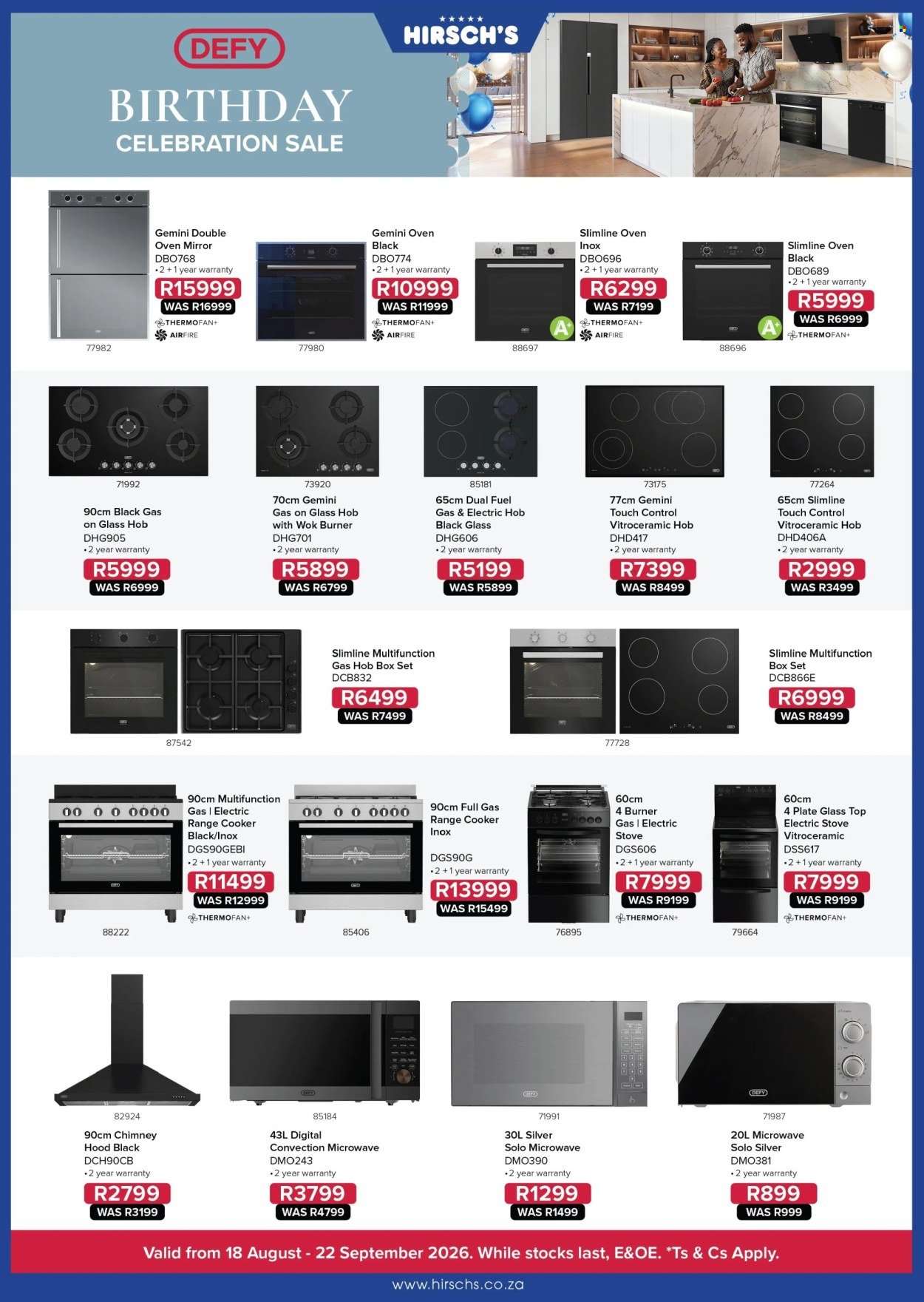 HIRSCH'S specials - August 2026