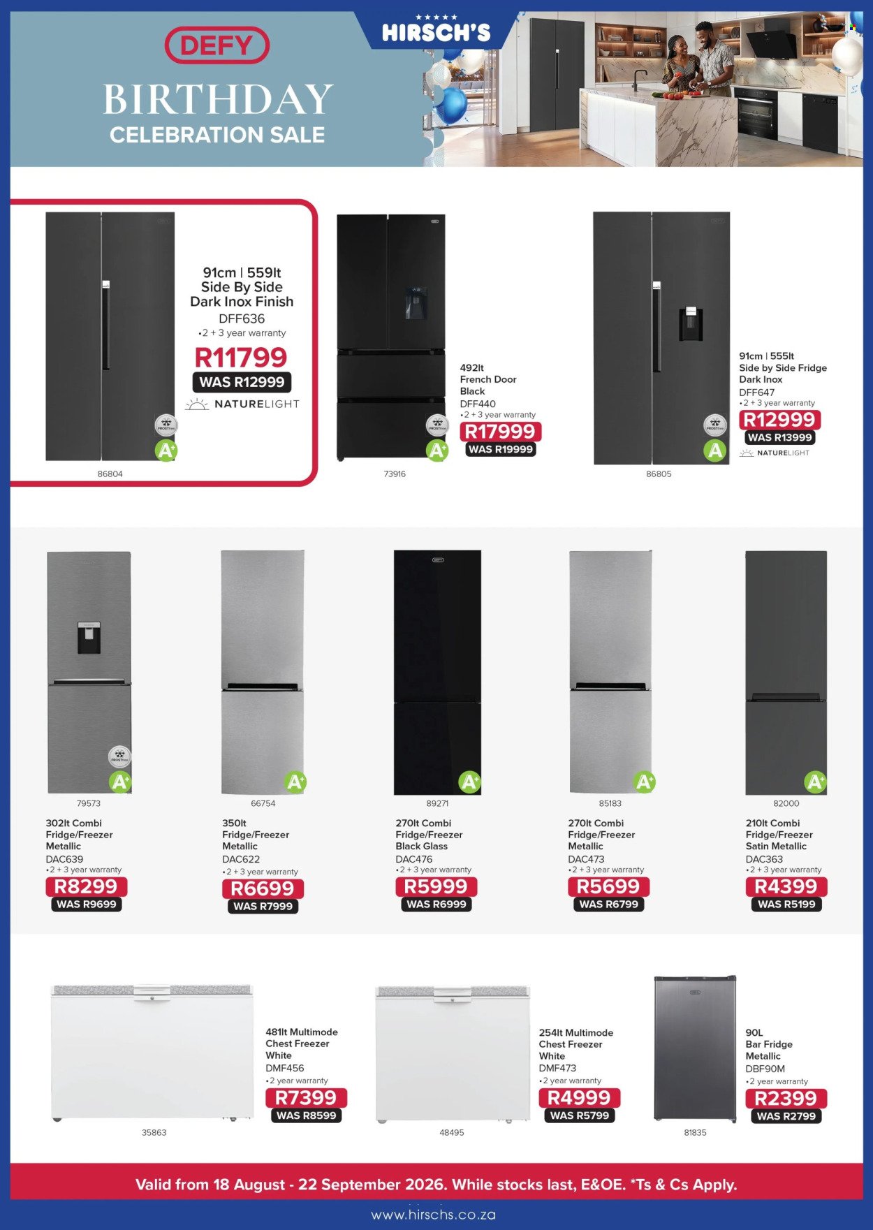 HIRSCH'S specials - August 2026