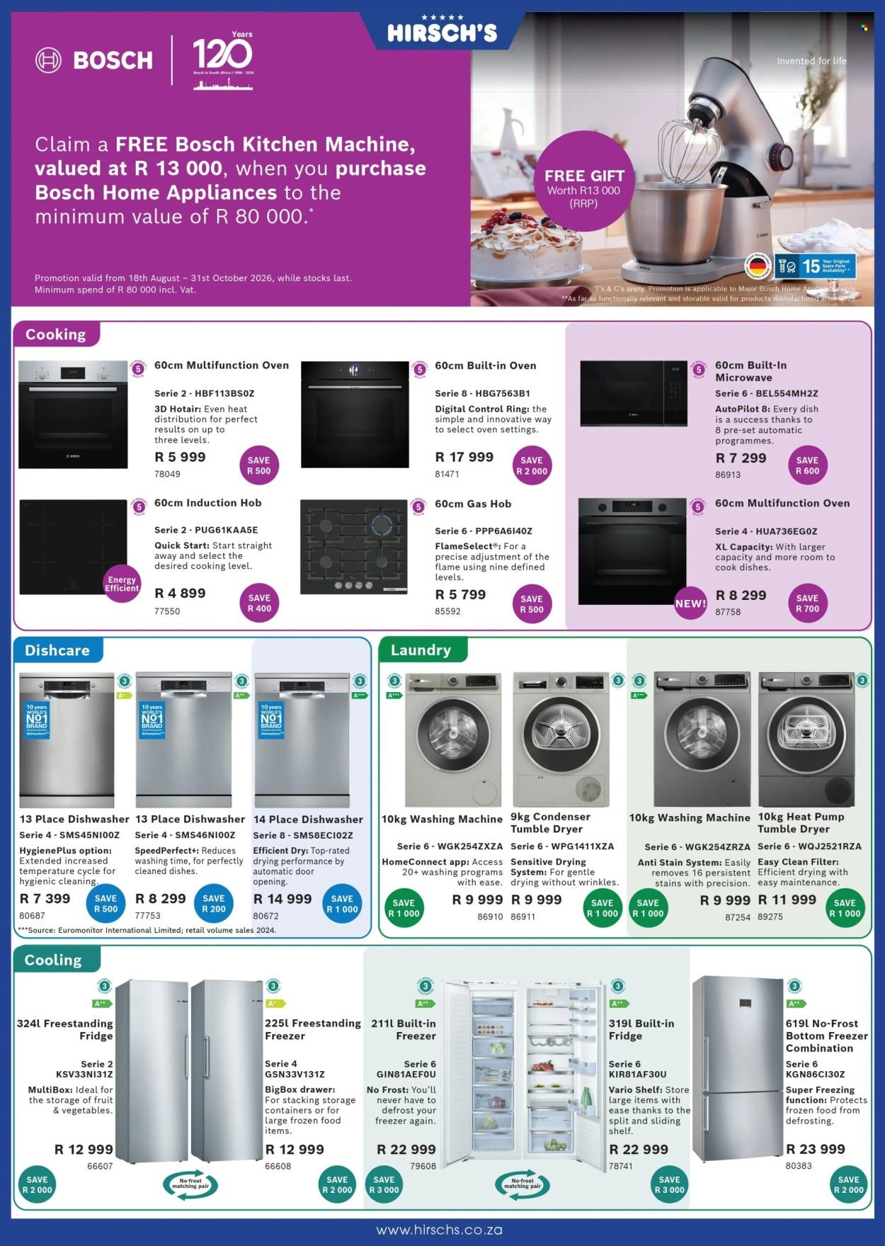 HIRSCH'S specials - August 2026