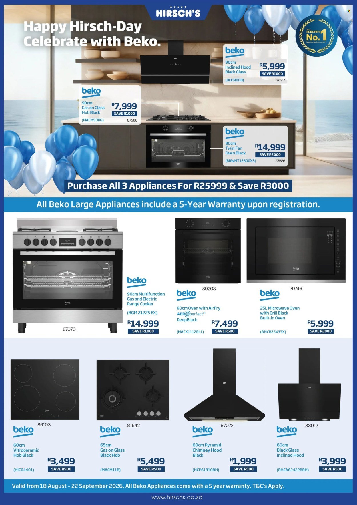 HIRSCH'S specials - August 2026