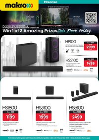 MAKRO specials - Win 1 of 3 Amazing Prizes This Black Friday (2025-11-06 - 2025-12-31)