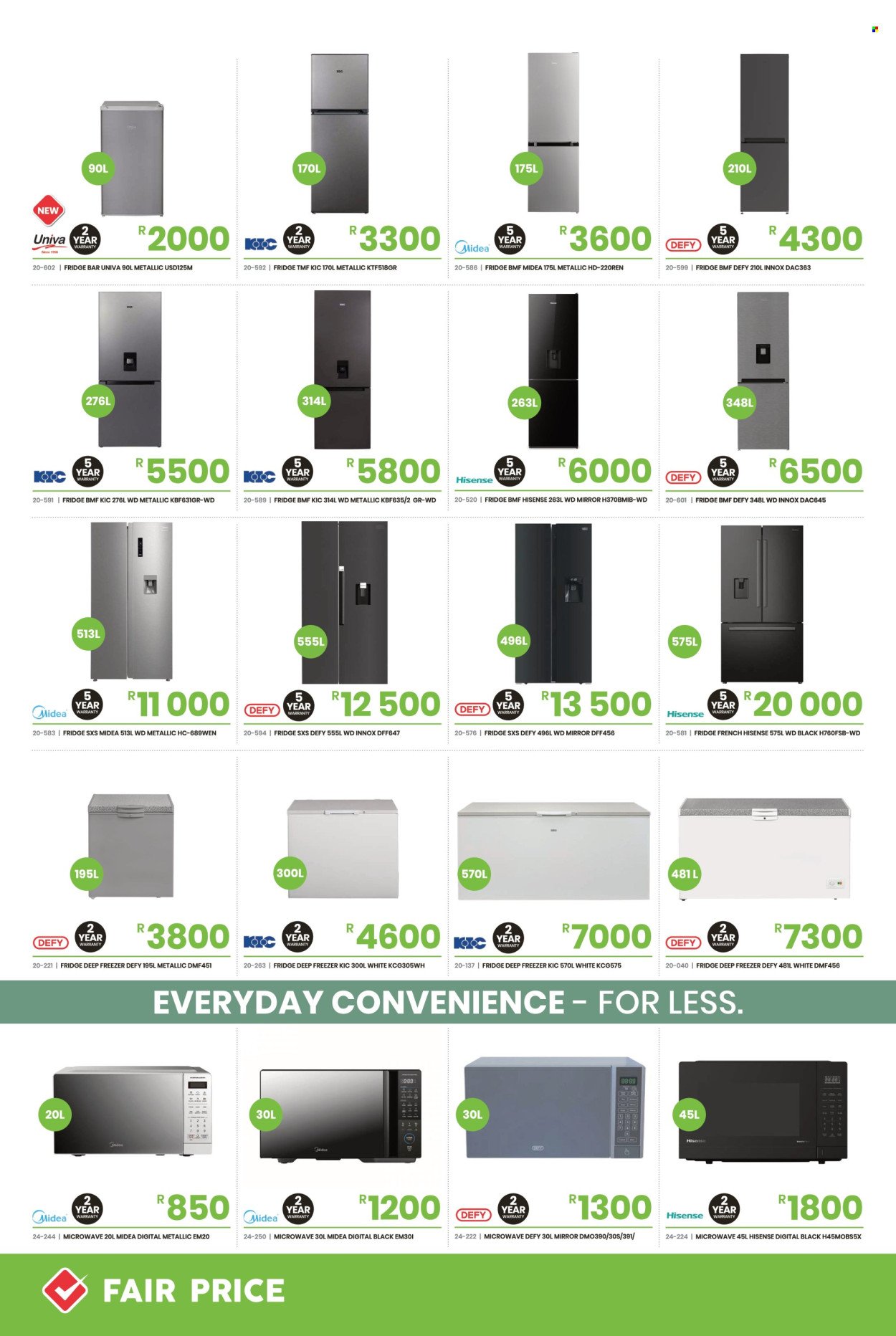 FAIR PRICE specials - From Thursday 1 Oct 2026