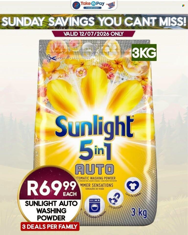 TAKE N PAY specials - From Sunday 12 Jul 2026