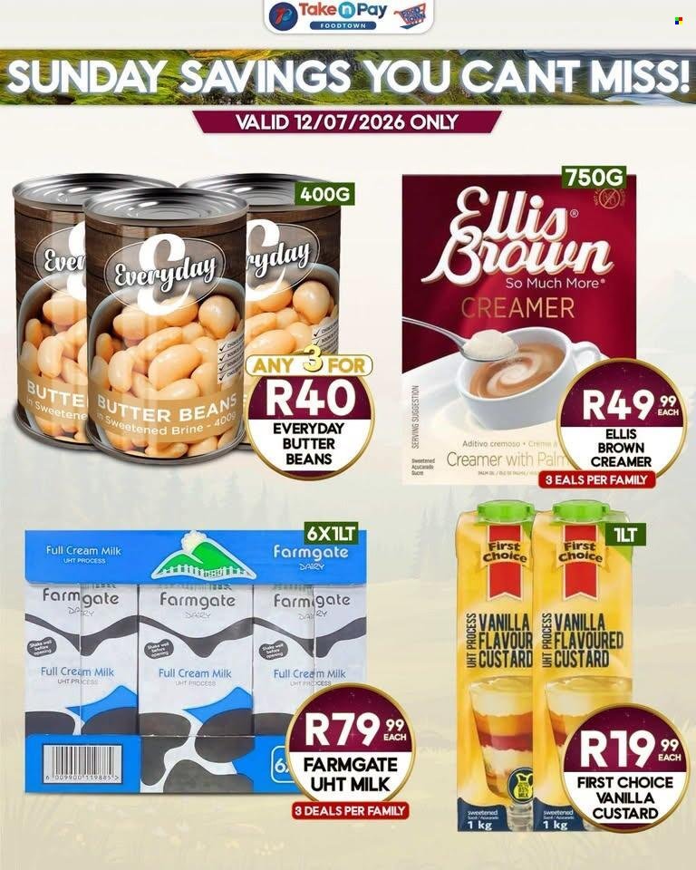 TAKE N PAY specials - From Sunday 12 Jul 2026