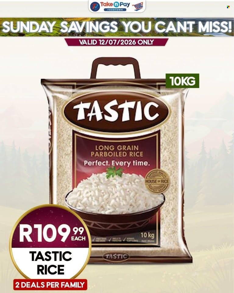 TAKE N PAY specials - From Sunday 12 Jul 2026