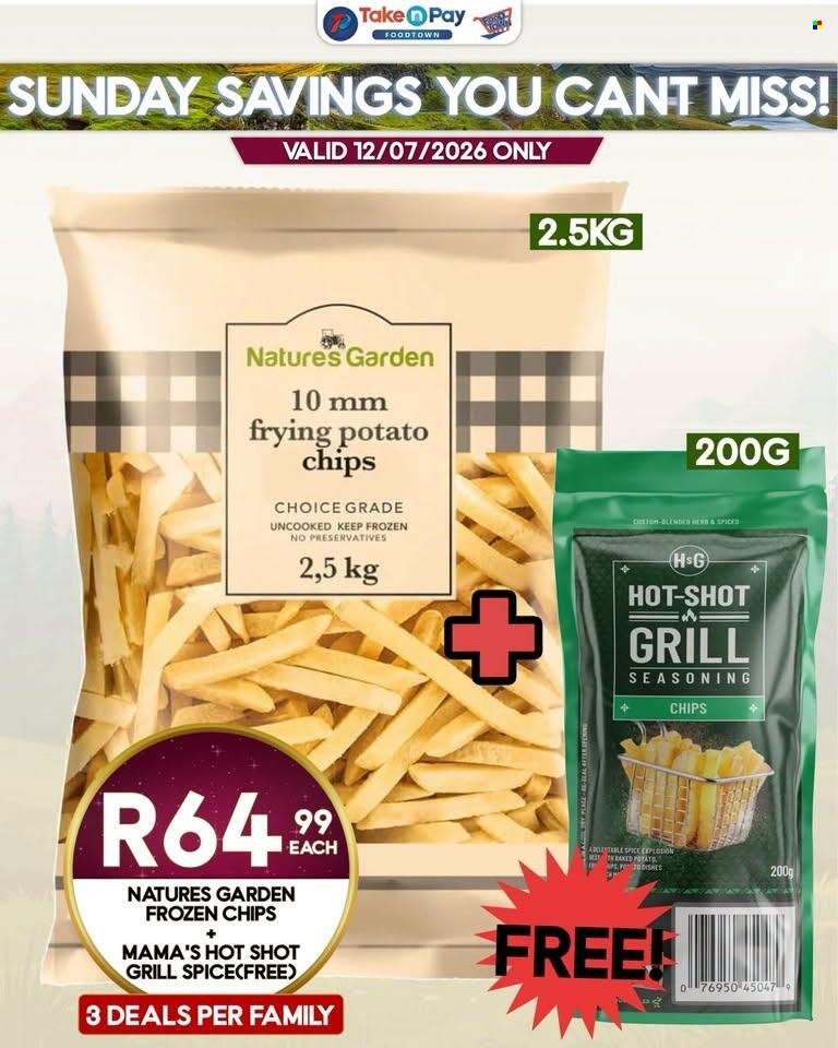 TAKE N PAY specials - From Sunday 12 Jul 2026