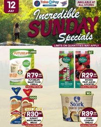 TAKE N PAY specials - From Sunday 12 Jul 2026