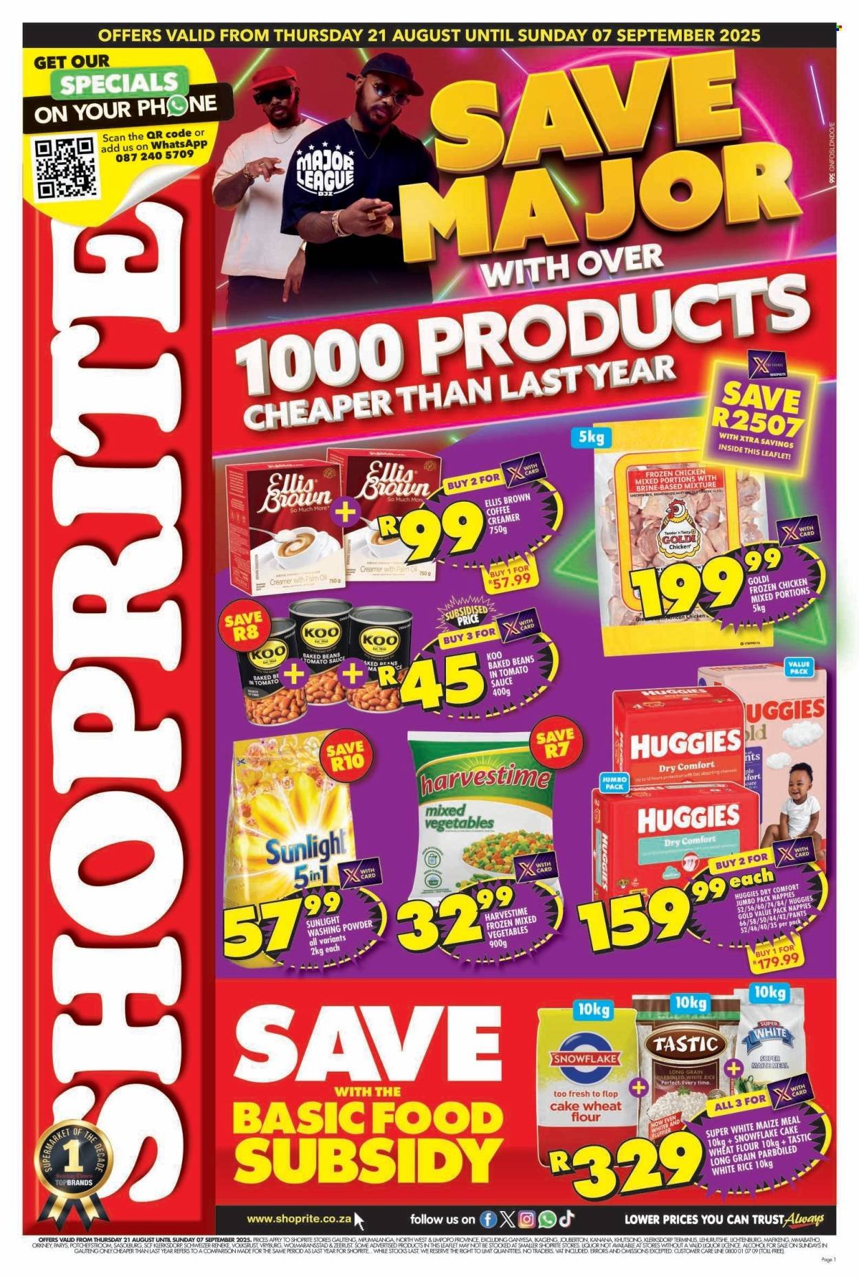 SHOPRITE specials - Major Deals Gauteng (2025-08-21 - 2025-09-07) | 1