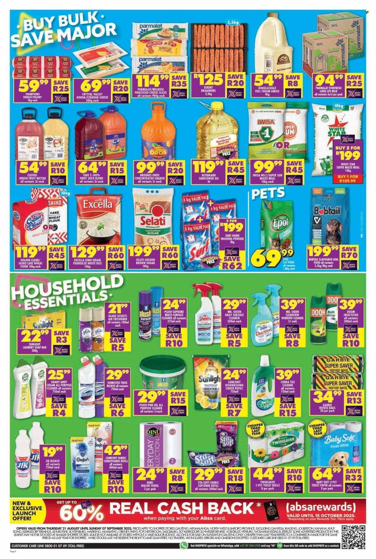 SHOPRITE specials - Major Deals Gauteng (2025-08-21 - 2025-09-07) | 8
