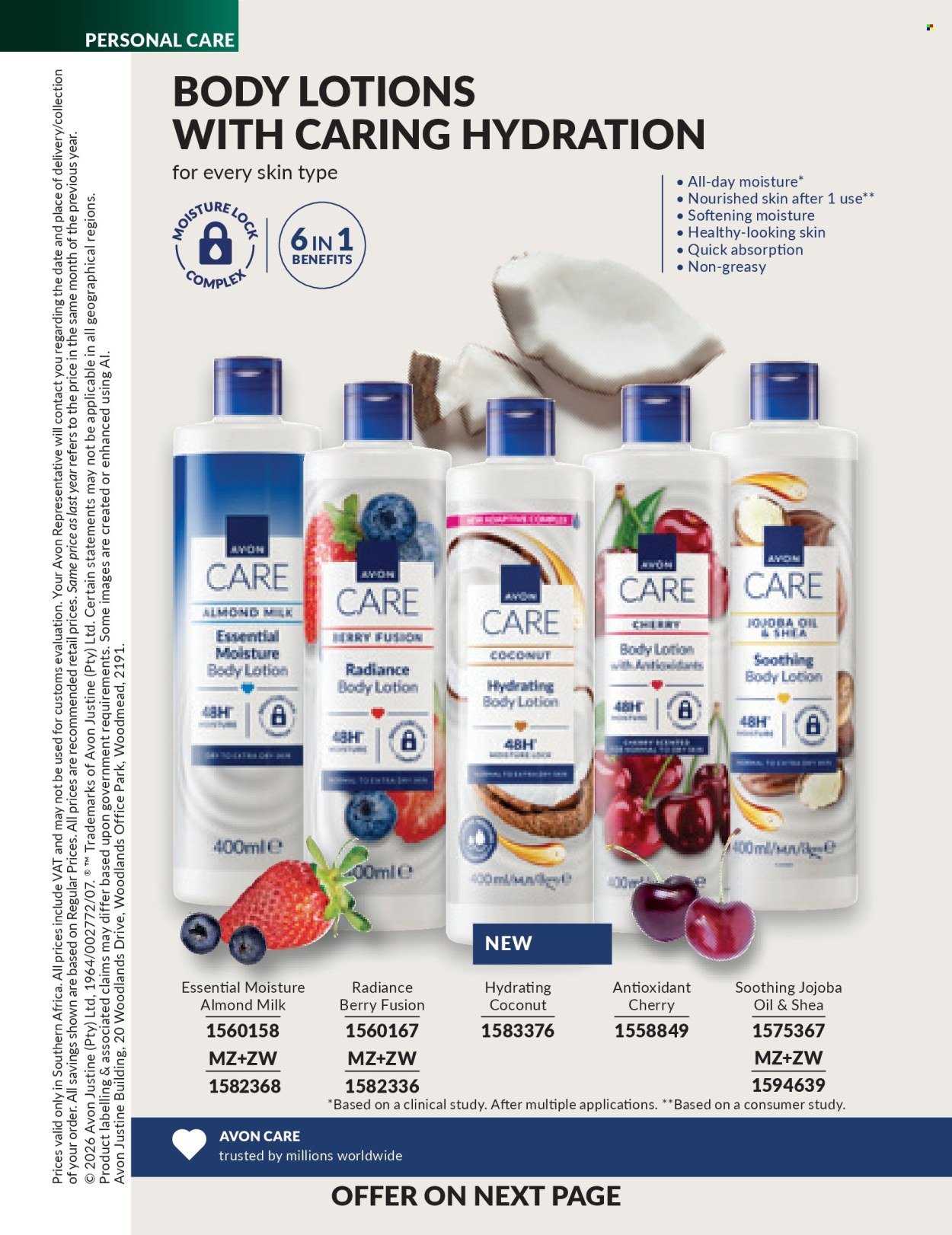 AVON specials - C6 CORE BROCHURE