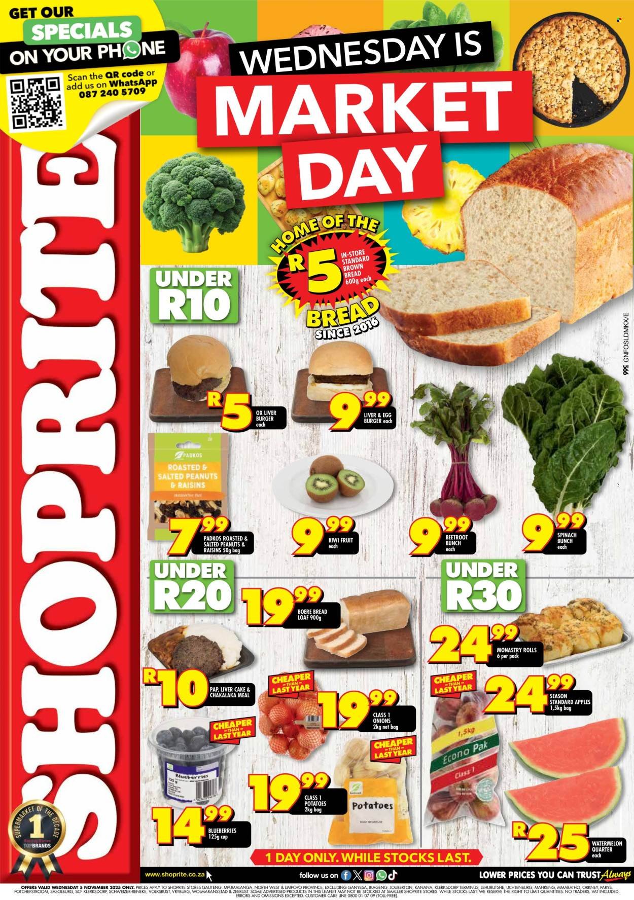 SHOPRITE specials - Market Day Deals (2025-11-05 - 2025-11-05) | 1