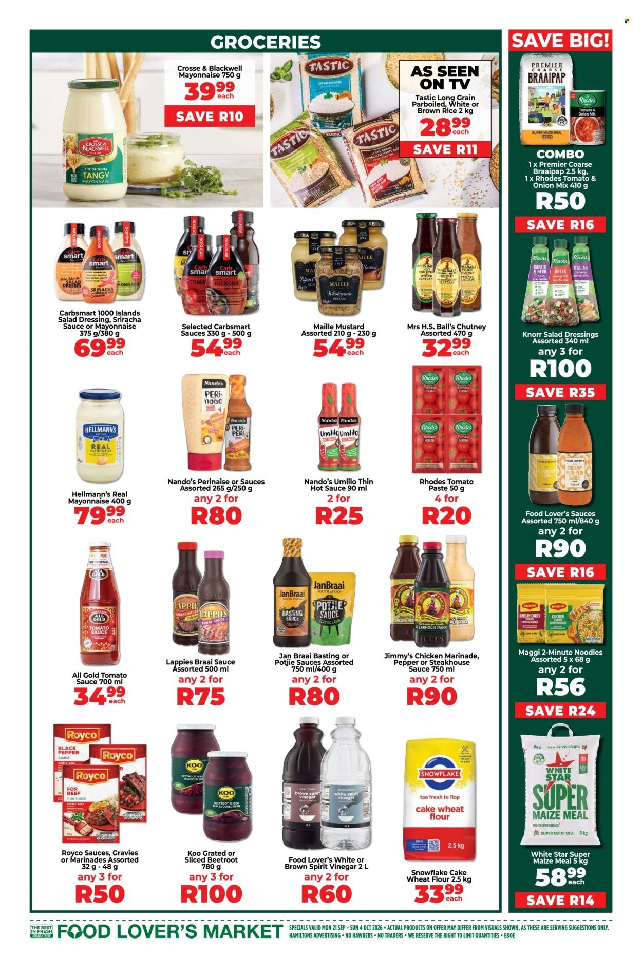 FOOD LOVER'S MARKET specials - From Monday 21 Sept 2026