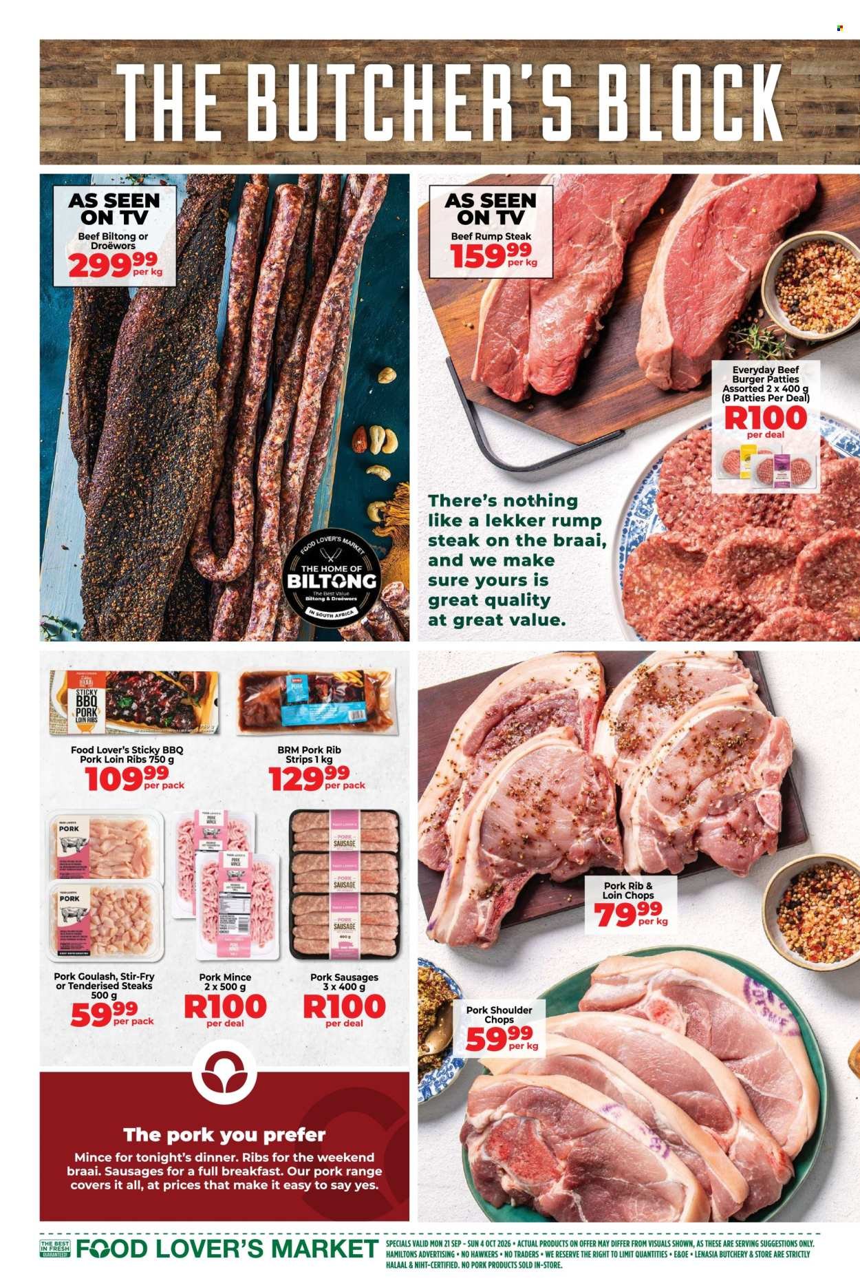 FOOD LOVER'S MARKET specials - From Monday 21 Sept 2026