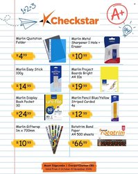 CHECKSTAR specials - From Friday 2 Oct 2026