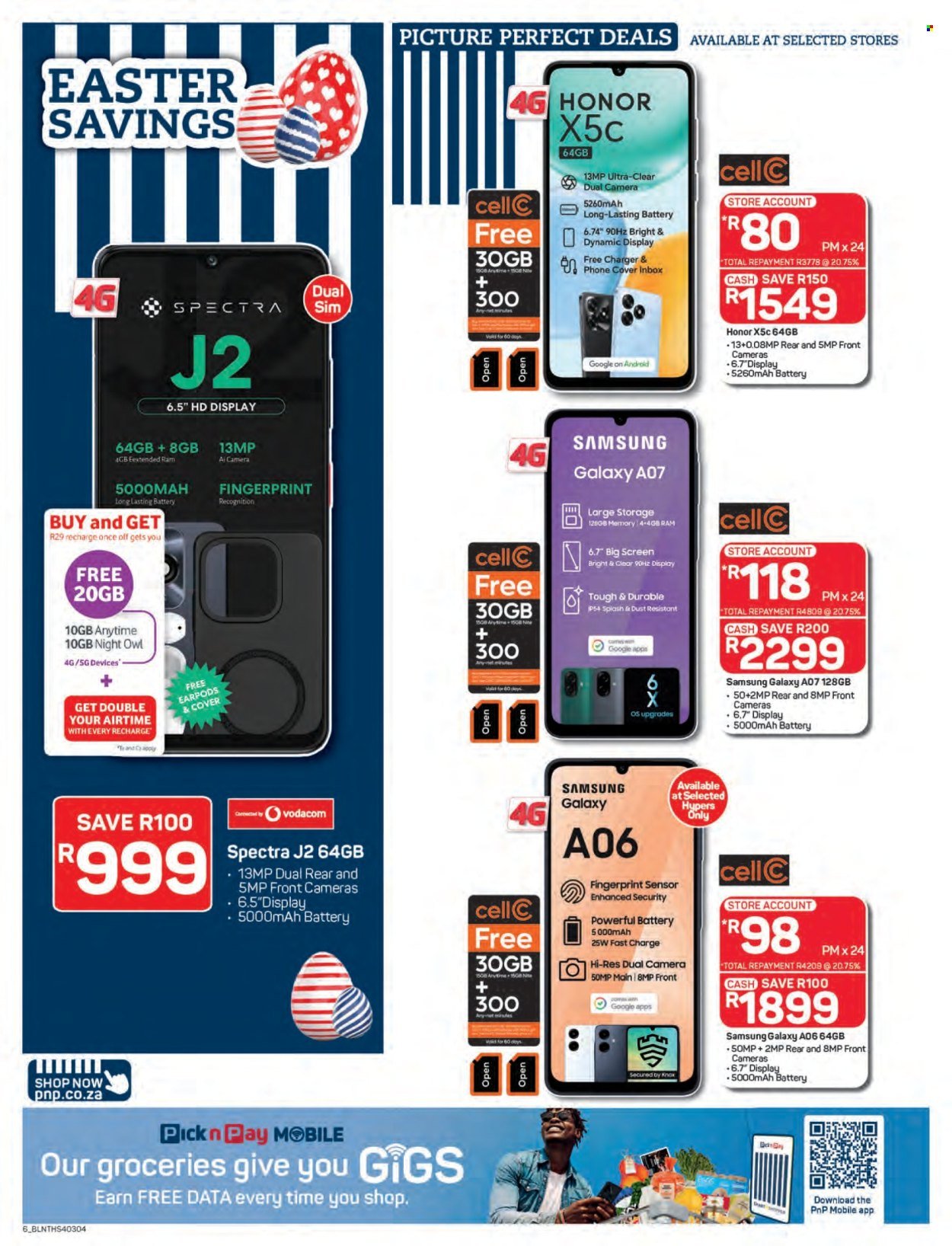 PICK N PAY specials - Easter Cellular Specials (2026-03-09 - 2026-04-12) | 6