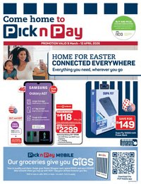 PICK N PAY specials - Easter Cellular Specials (2026-03-09 - 2026-04-12)