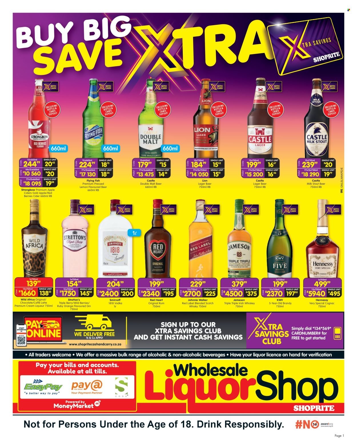 SHOPRITE specials - Wholesale LiquorShop Savings Selected Stores