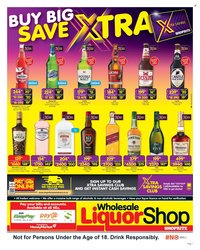SHOPRITE specials - Wholesale LiquorShop Savings Selected Stores