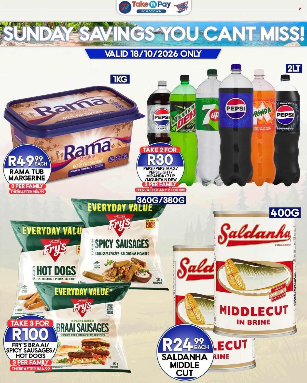 TAKE N PAY specials - From Sunday 18 Oct 2026