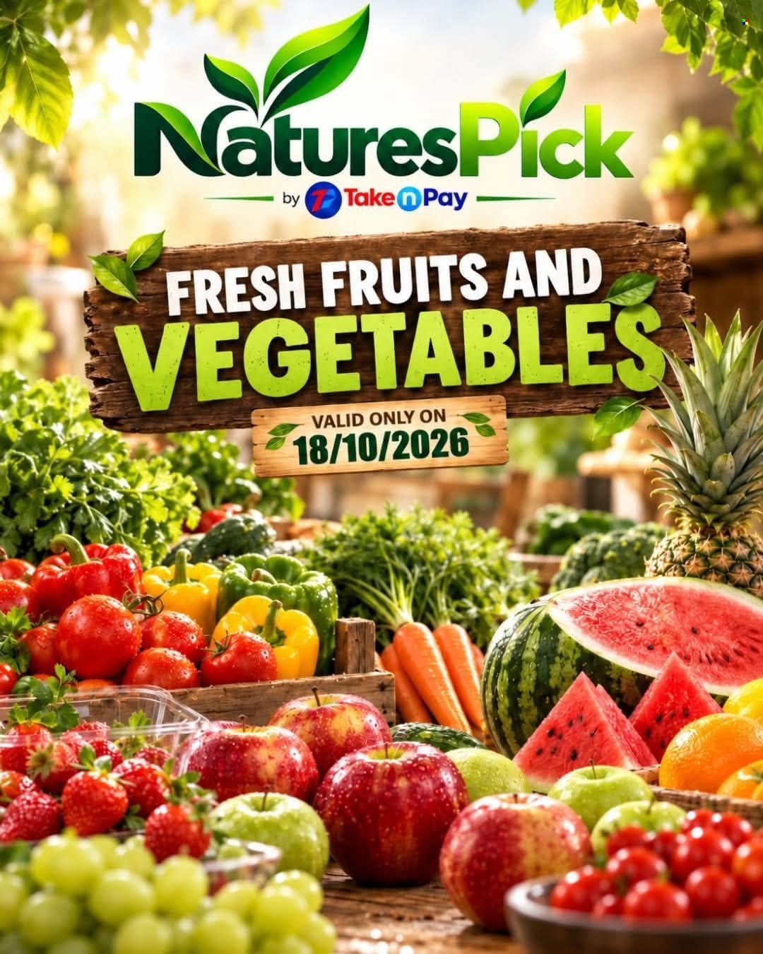 TAKE N PAY specials - From Sunday 18 Oct 2026