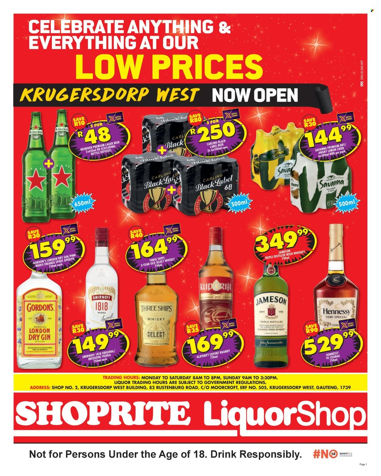 SHOPRITE specials - LiquorShop Low Prices Krugersdorp West (2026-03-16 - 2026-03-29) | 1