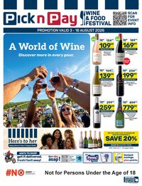 PICK N PAY specials - Wine Festival Specials