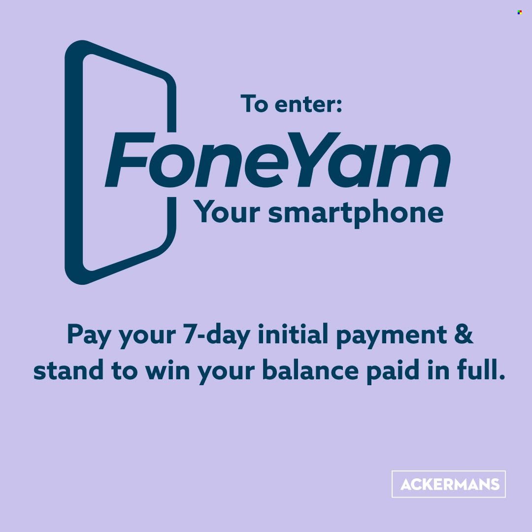 ACKERMANS specials - WIN with FoneYam