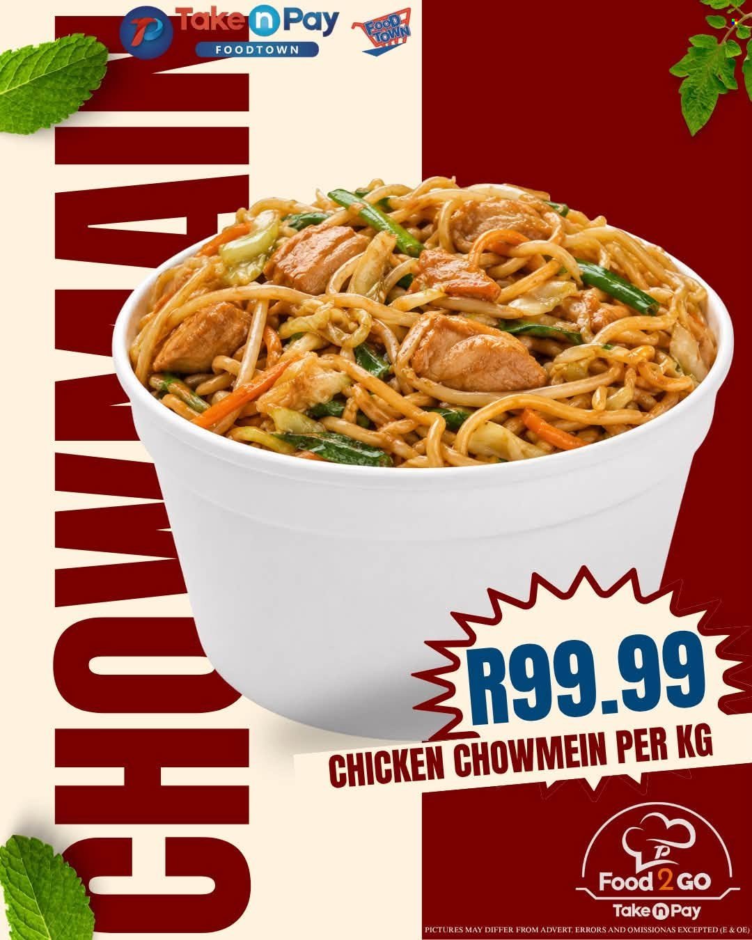 TAKE N PAY specials - From Monday 28 Sept 2026