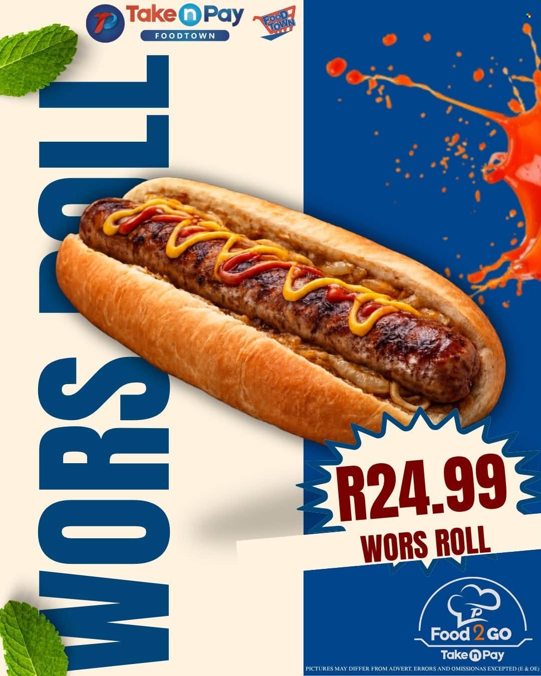 TAKE N PAY specials - From Monday 28 Sept 2026