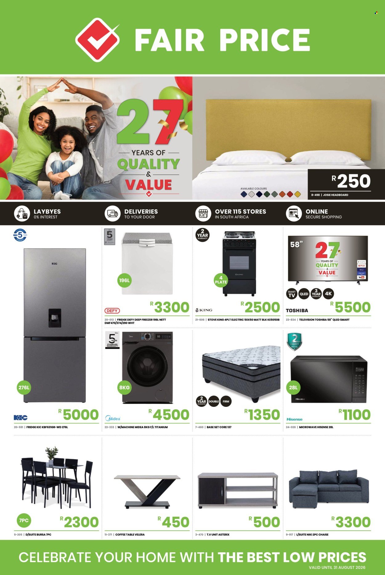 FAIR PRICE specials - From Saturday 1 Aug 2026
