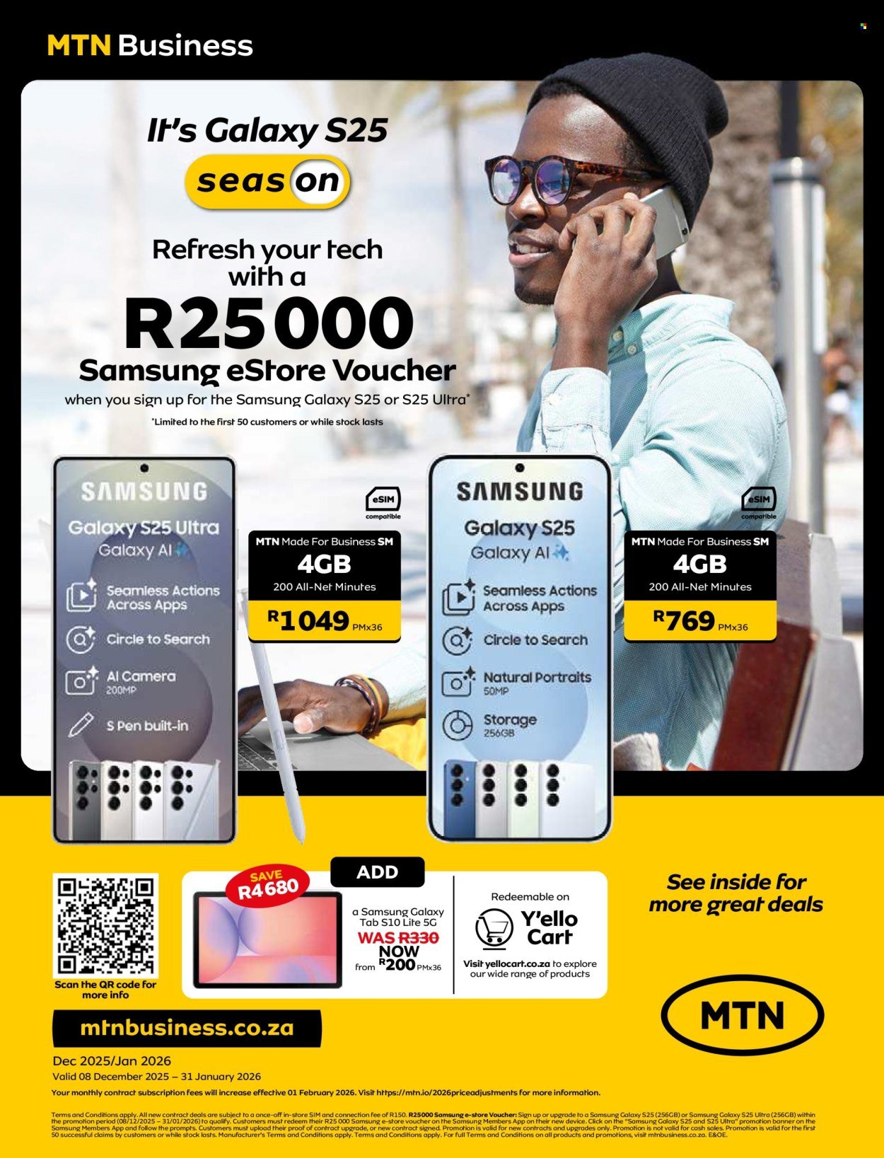 MTN specials - From Monday 8 Dec 2025 (2025-12-08 - 2026-01-31) | 1