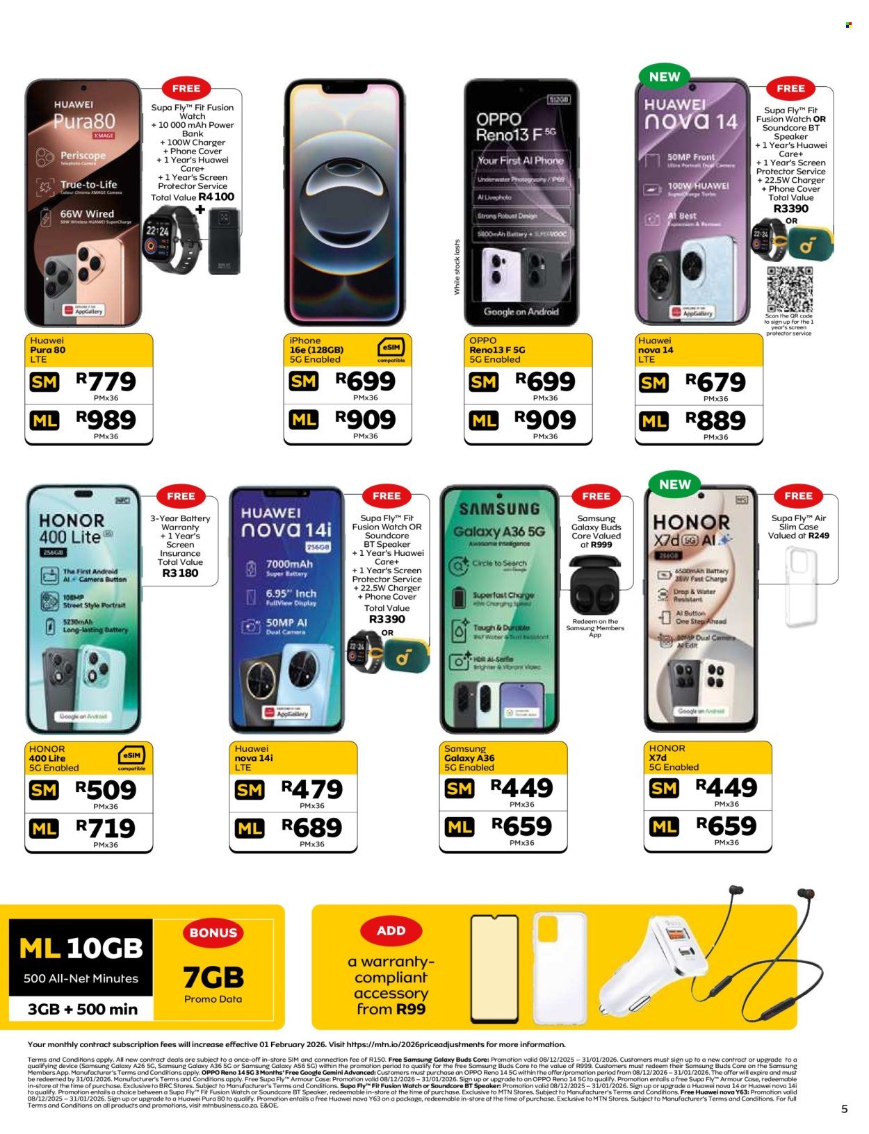 MTN specials - From Monday 8 Dec 2025 (2025-12-08 - 2026-01-31) | 5