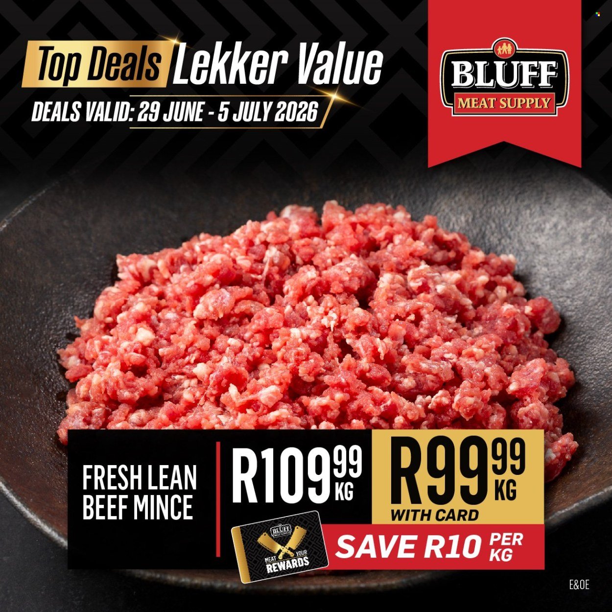 BLUFF MEAT SUPPLY specials - From Monday 29 Jun 2026