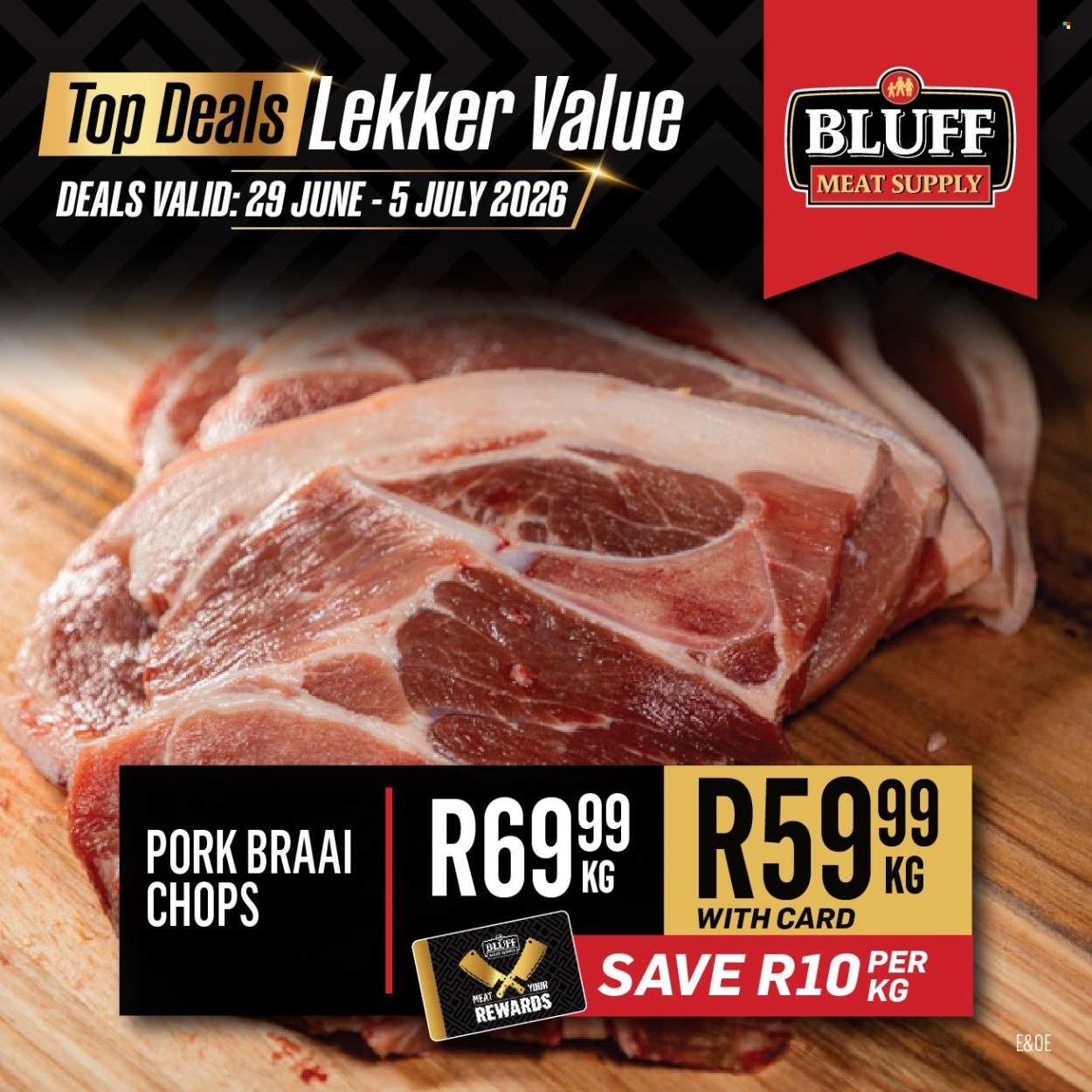 BLUFF MEAT SUPPLY specials - From Monday 29 Jun 2026