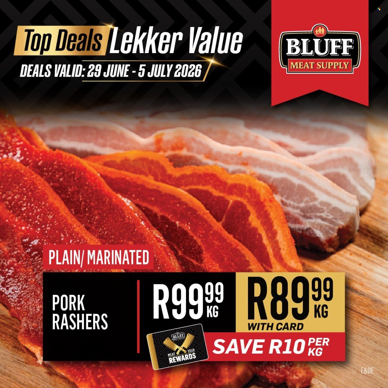 BLUFF MEAT SUPPLY specials - From Monday 29 Jun 2026