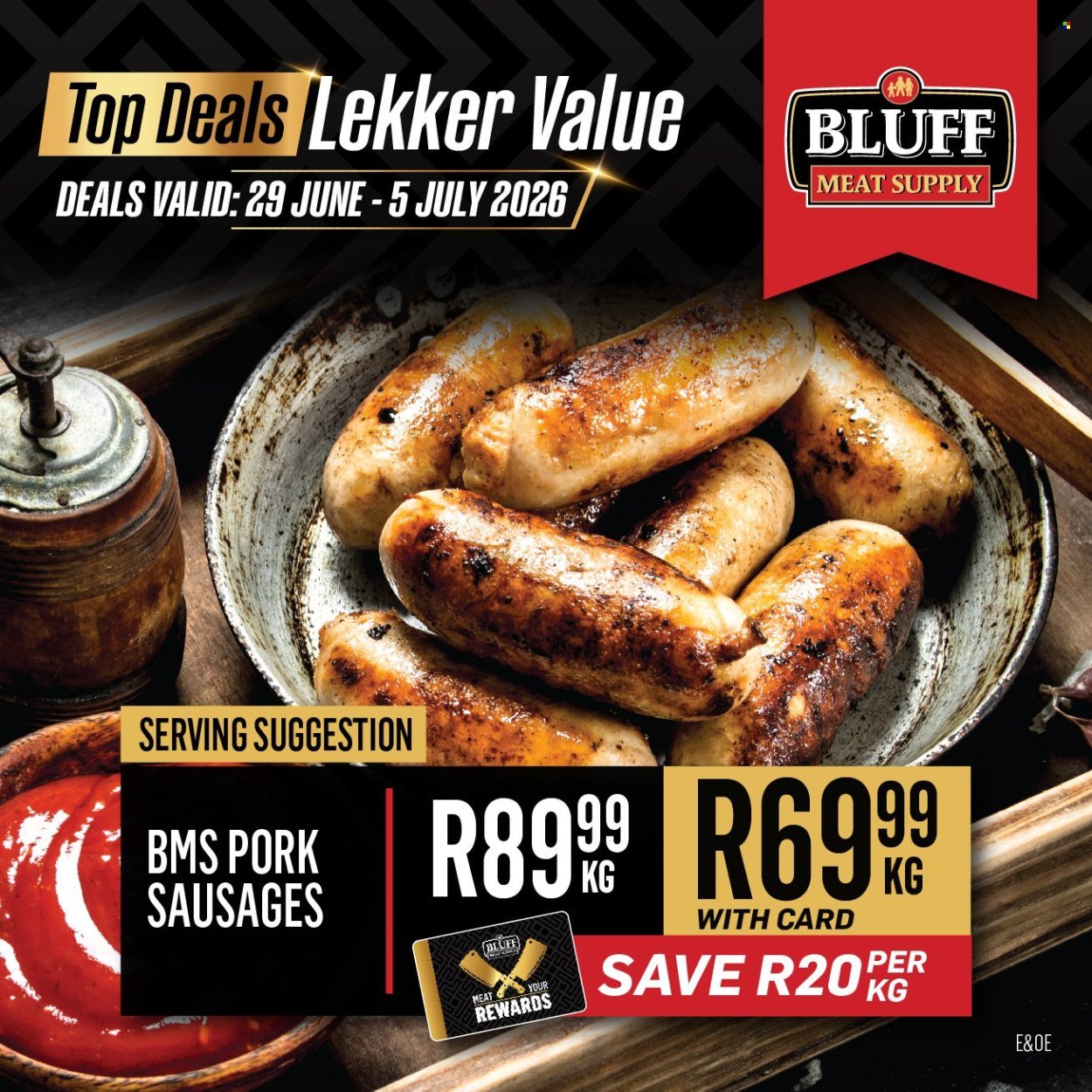 BLUFF MEAT SUPPLY specials - From Monday 29 Jun 2026